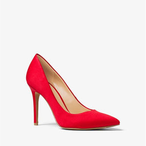 MICHAEL MICHAEL KORS Claire Satin Pump Bright Red